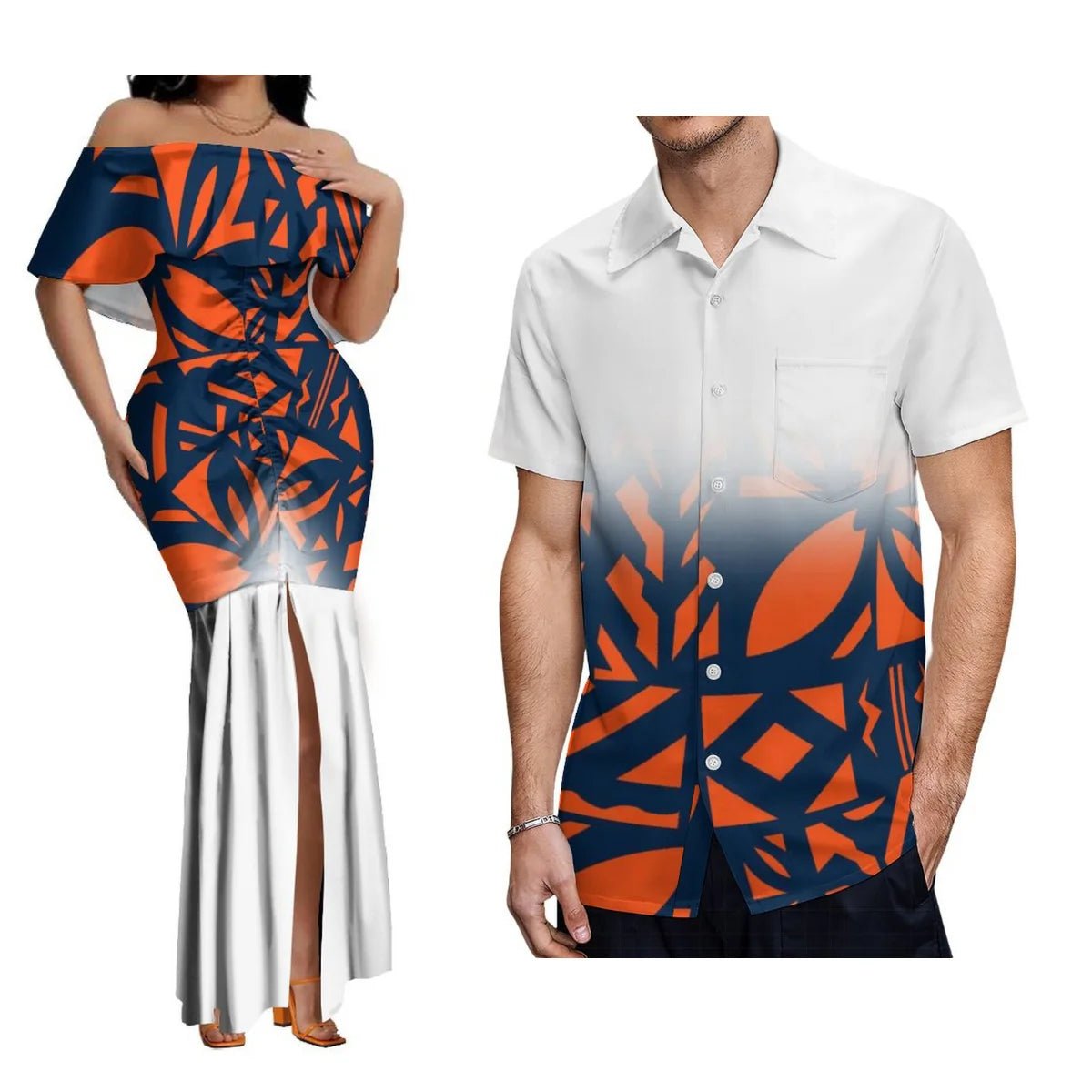 2024 New Hawaiian Gradient Polynesian Island Couple Set Women'S Off-The-Shoulder Dress Party Fishtail Skirt With Men'S Shirt - SHEFYSTYLE2024 New Hawaiian Gradient Polynesian Island Couple Set Women'S Off-The-Shoulder Dress Party Fishtail Skirt With Men'S ShirtSHEFYSTYLESHEFYSTYLE14:1752llprznhb6qr;5:100010481Women 5XL2llprznhb6qrWomen 5XL2024 New Hawaiian Gradient Polynesian Island Couple Set Women'S Off-The-Shoulder Dress Party Fishtail Skirt With Men'S Shirt
