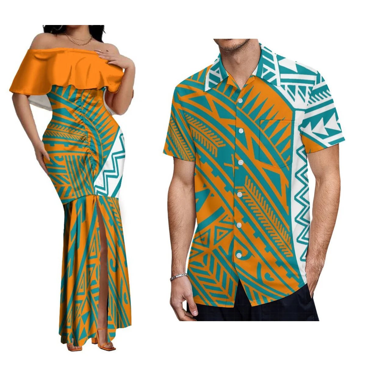 2024 New Hawaiian Gradient Polynesian Island Couple Set Women'S Off-The-Shoulder Dress Party Fishtail Skirt With Men'S Shirt - SHEFYSTYLE2024 New Hawaiian Gradient Polynesian Island Couple Set Women'S Off-The-Shoulder Dress Party Fishtail Skirt With Men'S ShirtSHEFYSTYLESHEFYSTYLE14:1932llpr93qvql6;5:200000334Women 6XL2llpr93qvql6Women 6XL2024 New Hawaiian Gradient Polynesian Island Couple Set Women'S Off-The-Shoulder Dress Party Fishtail Skirt With Men'S Shirt