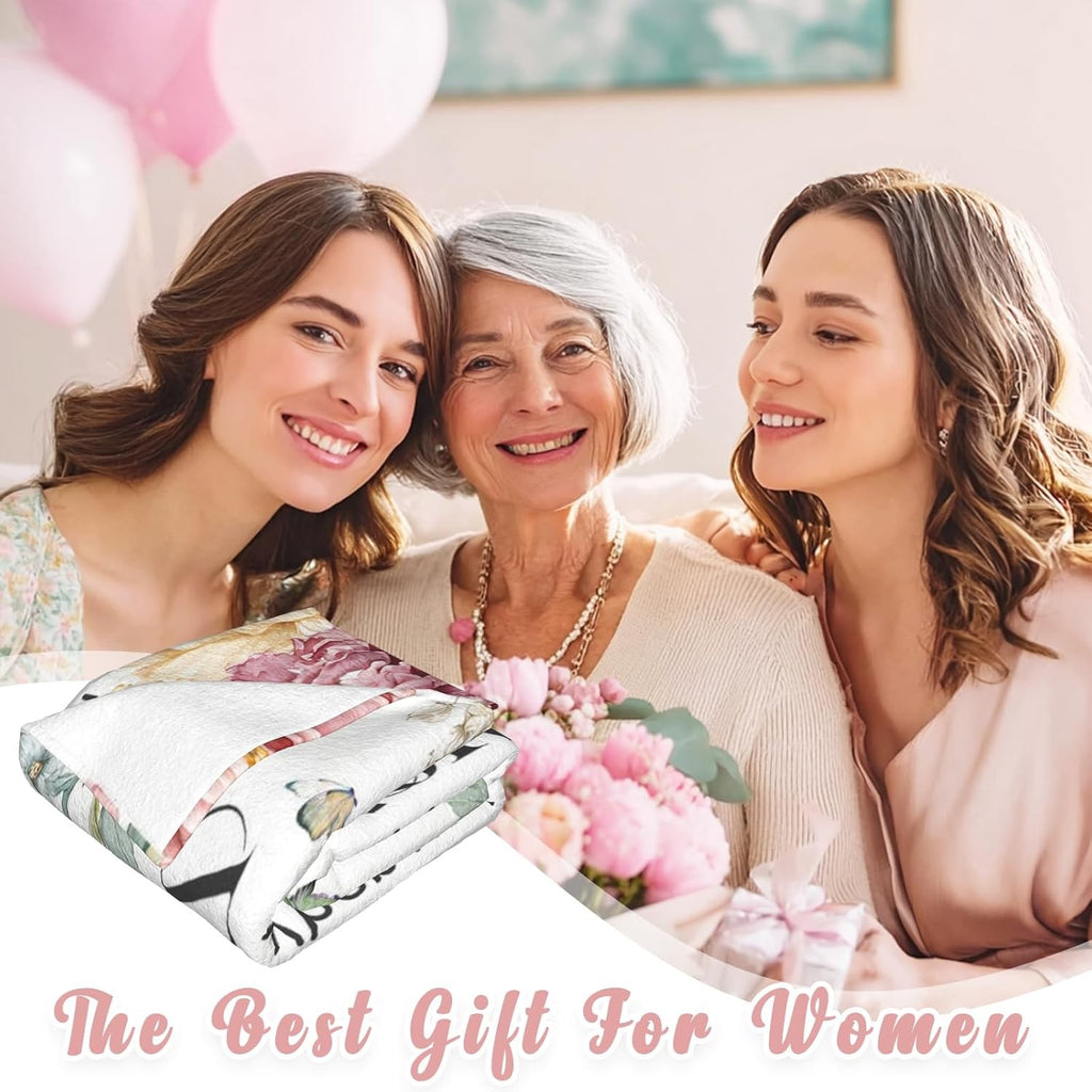 Best Mum Ever Blanket - Gifts for Mum from Daughter Son, Mother's Day, Birthday