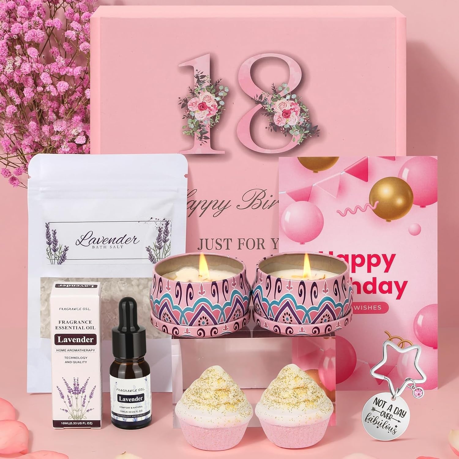 18th Birthday Gifts for Her, Pamper Birthday Gifts Sets Hamper for Her, Friend