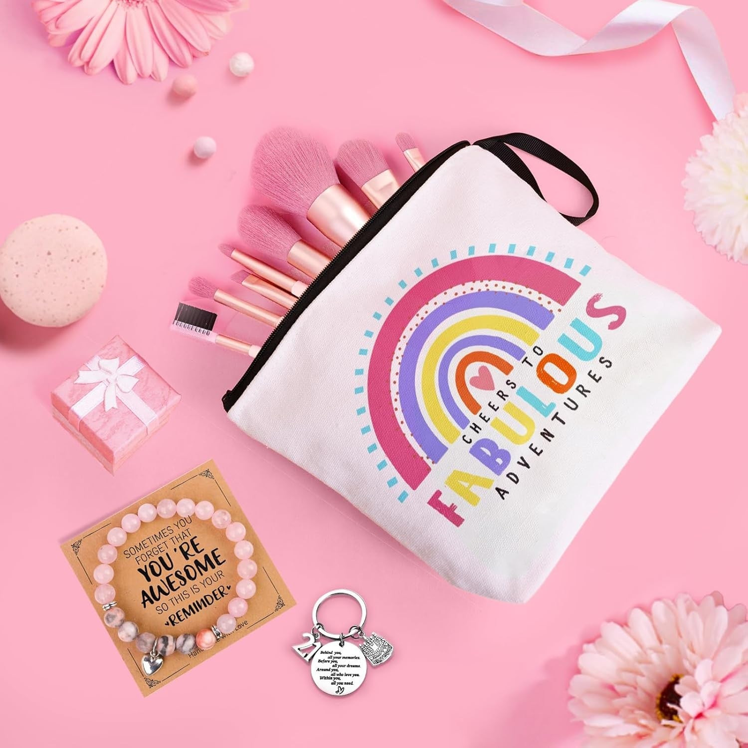 21st Birthday Gifts for Her, 21 Years Old Gift Basket Happy Birthday Pamper Set