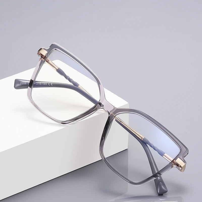 BEMORE Butterfly Anti-Blue Light Customizable Prescription High Quality Woman Reading Computer Eyewear Diopter 0 to +-400