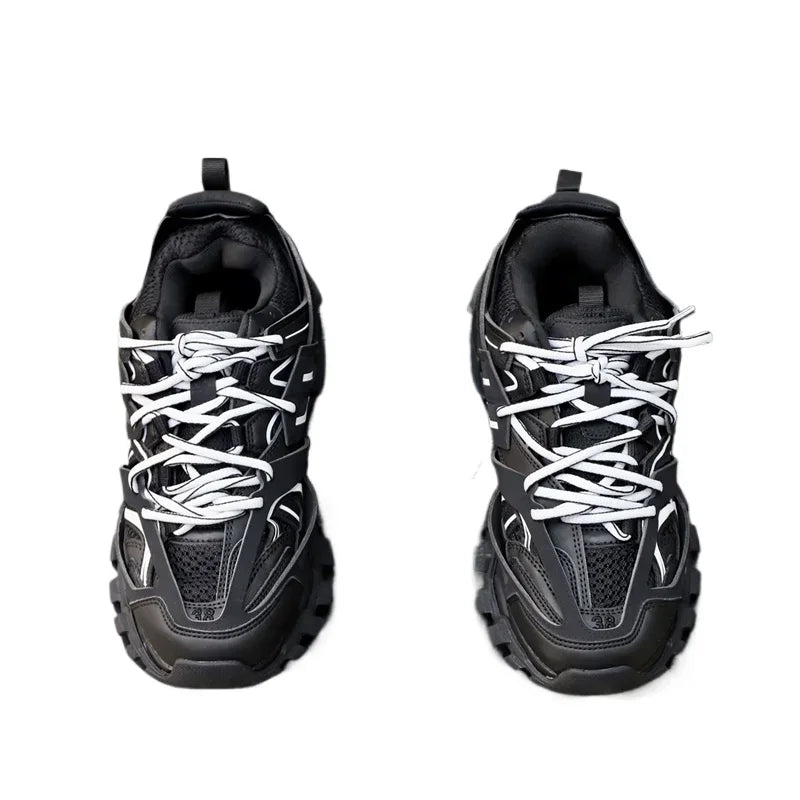 Luxury Design High Quality Calfskin Men's Riveted Board Shoes Casual Fashion Versatile Lacing Flat Bottom Sports Shoes for Man