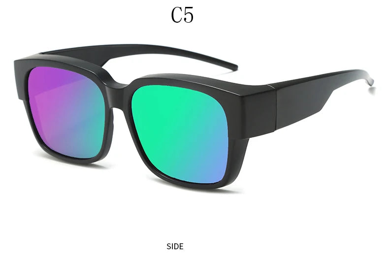 Men Women Polarized Cycling Sunglasses Vintage Outdoor Men Travel Night Vision Driving Goggles Fashion Women Sport Glasses