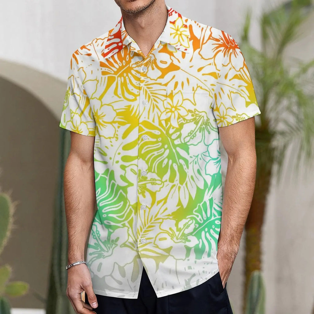 Support The Design Of Women'S Short Sleeve Dress Crew-Neck Samoan Polynesian Tribal Pattern And Hawaiian Men'S Shirt Couple Suit