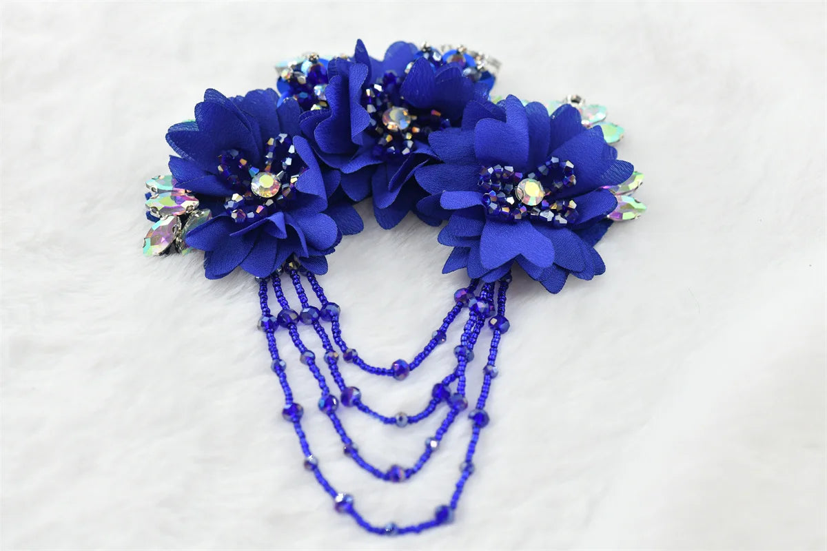 1 pcs fringe rhinetones Brooch Pin Corsage Collection  Perfect for Dancing  Celebration clothes crafts
