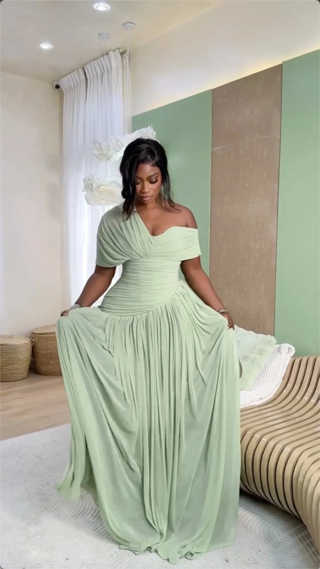 Dress Women Floor Length Dresses Vestidos Y2k Streetwear Tight Waist Sexy Pleated Elegant Splice Party Night Work 2026 Spring