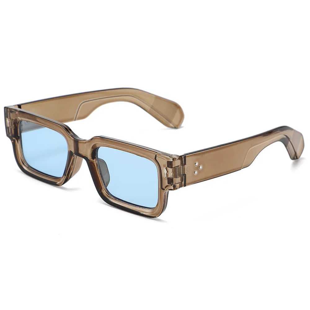Unisex Retro Square Sunglasses Classic UV Protection Plastic Frame Shades Eyewear Outdoor Travel Driving Sun Glasses UV400