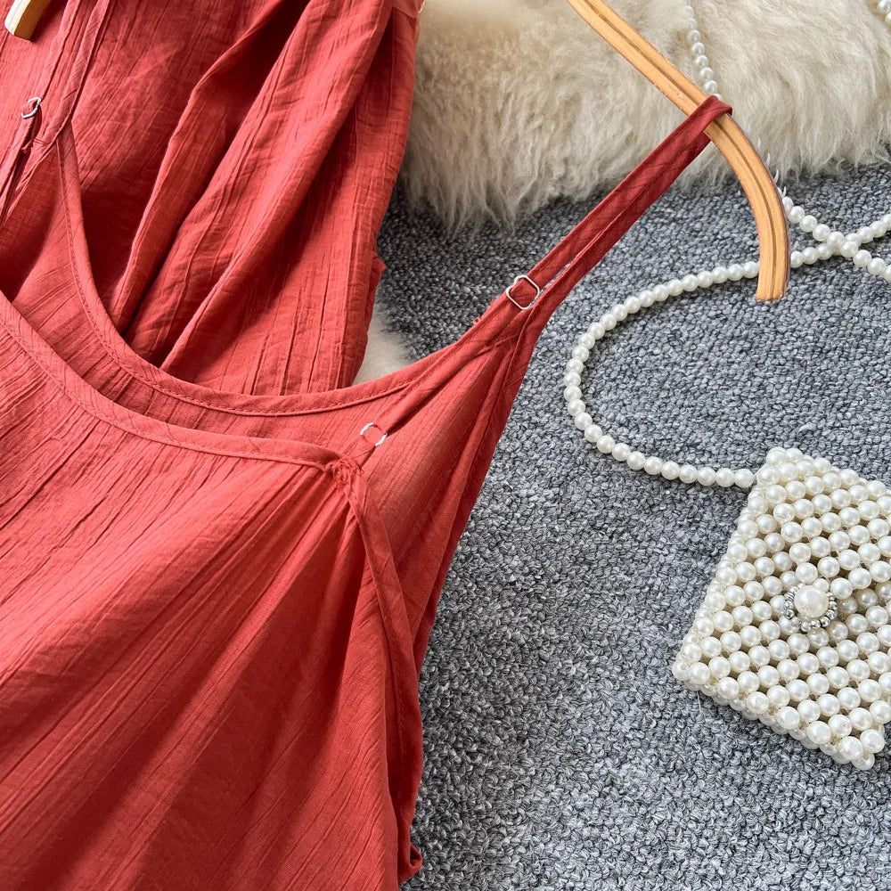 Women Two Piece Sets Dress Set Full Sleeve Shirt Casual Loose Long Dresses Sling A Line Y2k Streetwear Elegant Work Summer 2026