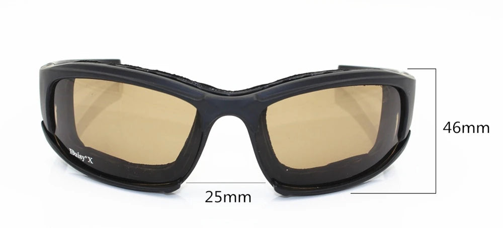 Daisy X7 glasses Men Military polarized Sunglasses Bullet-proof airsoft shooting Gafas smoke lens Motorcycle Cycling Goggles