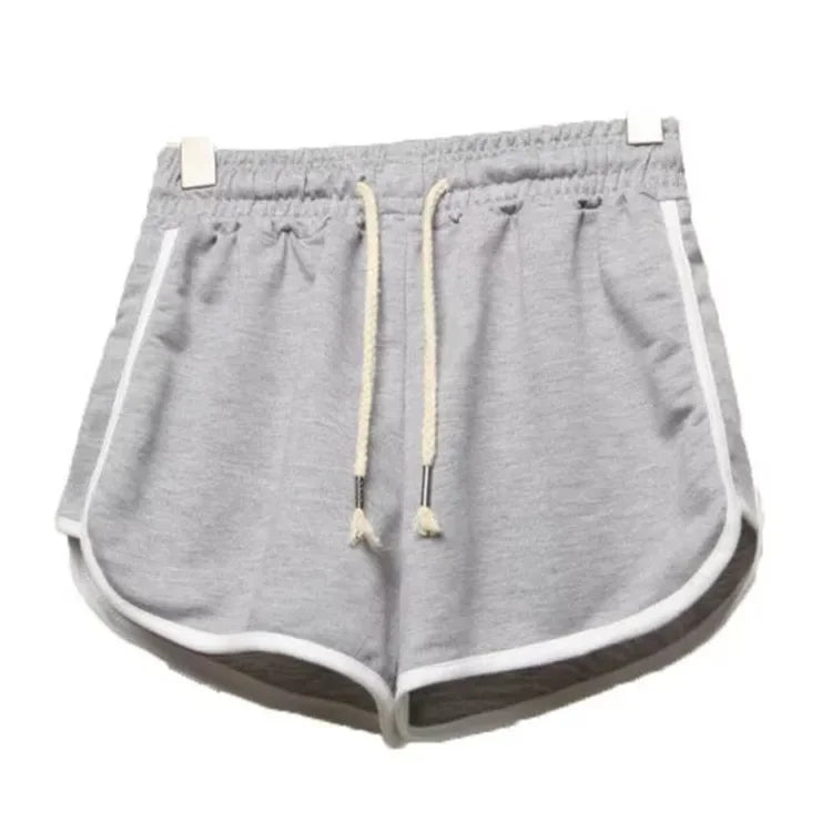 Summer Fashion Casual Bottoms Shorts Women Candy Color Breathable Plus Size Shorts Casual Lady Elastic Waist Sports Short Pants