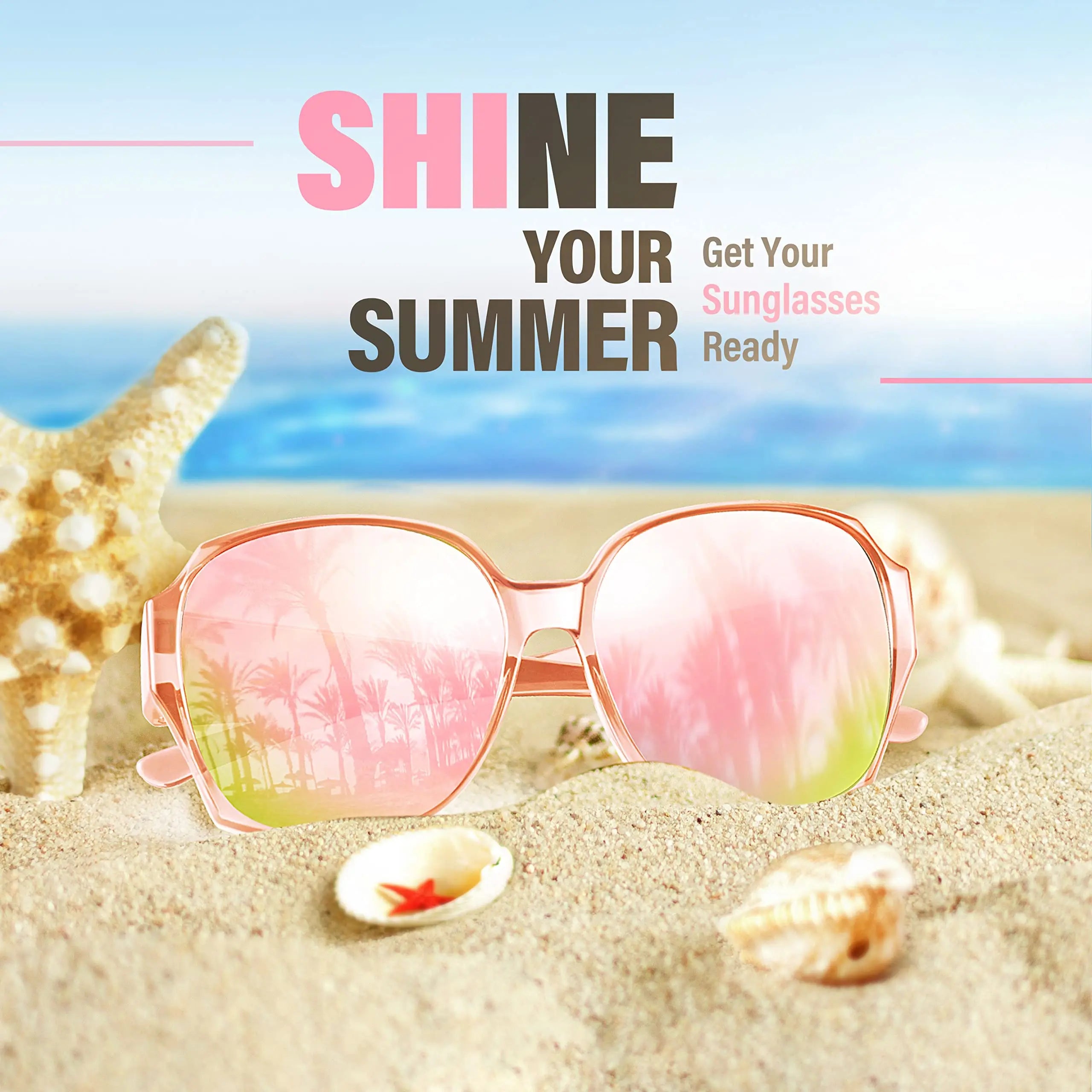 Polarized Sunglasses Fit Over Glasses for Women, UV400 Protection Square Shades Extra Large Sun Glasses