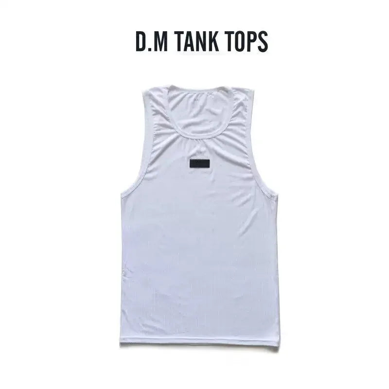 Men's Vest Fashion Trend Sports Breathable Vest Sleeveless Solid Tank Tops