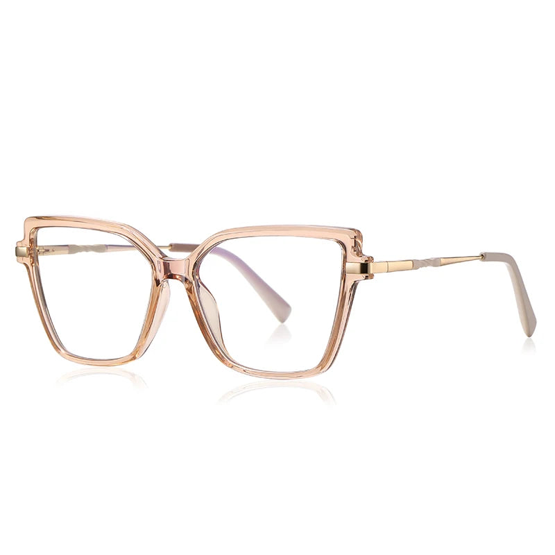 BEMORE Butterfly Anti-Blue Light Customizable Prescription High Quality Woman Reading Computer Eyewear Diopter 0 to +-400
