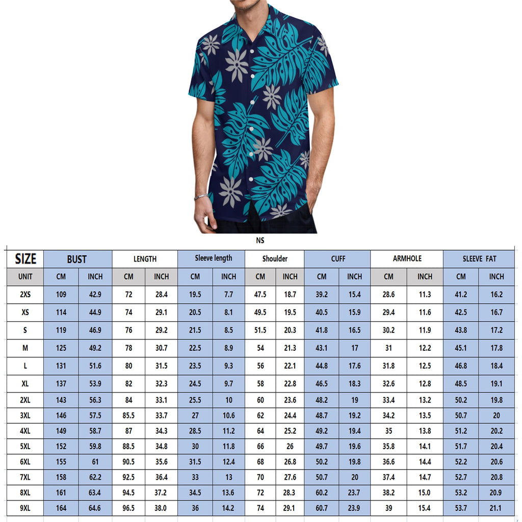 Polynesian Custom-Made Couple Set  Hawaiian-Style Printed Design  Vacation-Style Women'S Halter Dress  Men'S Pocket Shirt Top