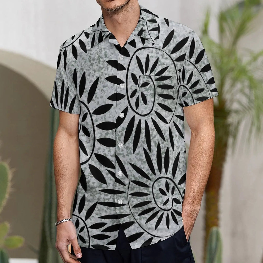 Support The Design Of Women'S Short Sleeve Dress Crew-Neck Samoan Polynesian Tribal Pattern And Hawaiian Men'S Shirt Couple Suit