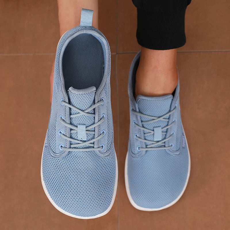 Unique Mesh Sports Shoes Flexible Wide Toe Breathable Minimalist Walking Shoes Outdoor Activities Tennis Foldable Men's Shoes