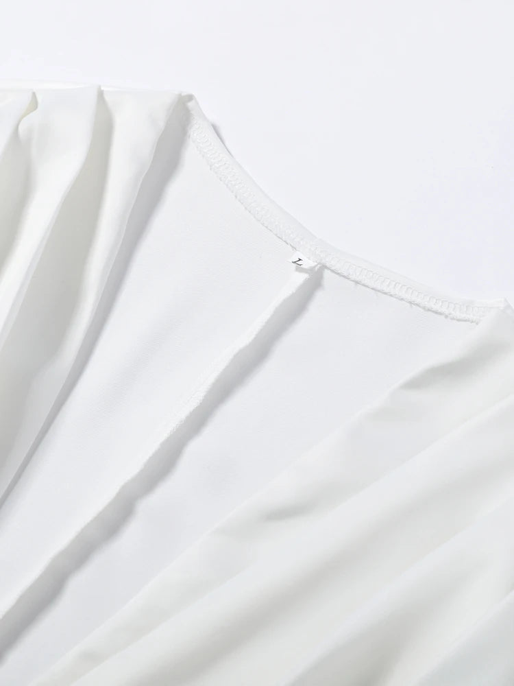 Fashiion Women Shirt V-neck Long Sleeve Ruffles Cinched Waist Single Brested Female Blouse Slim Solid Office Top Commute 2026
