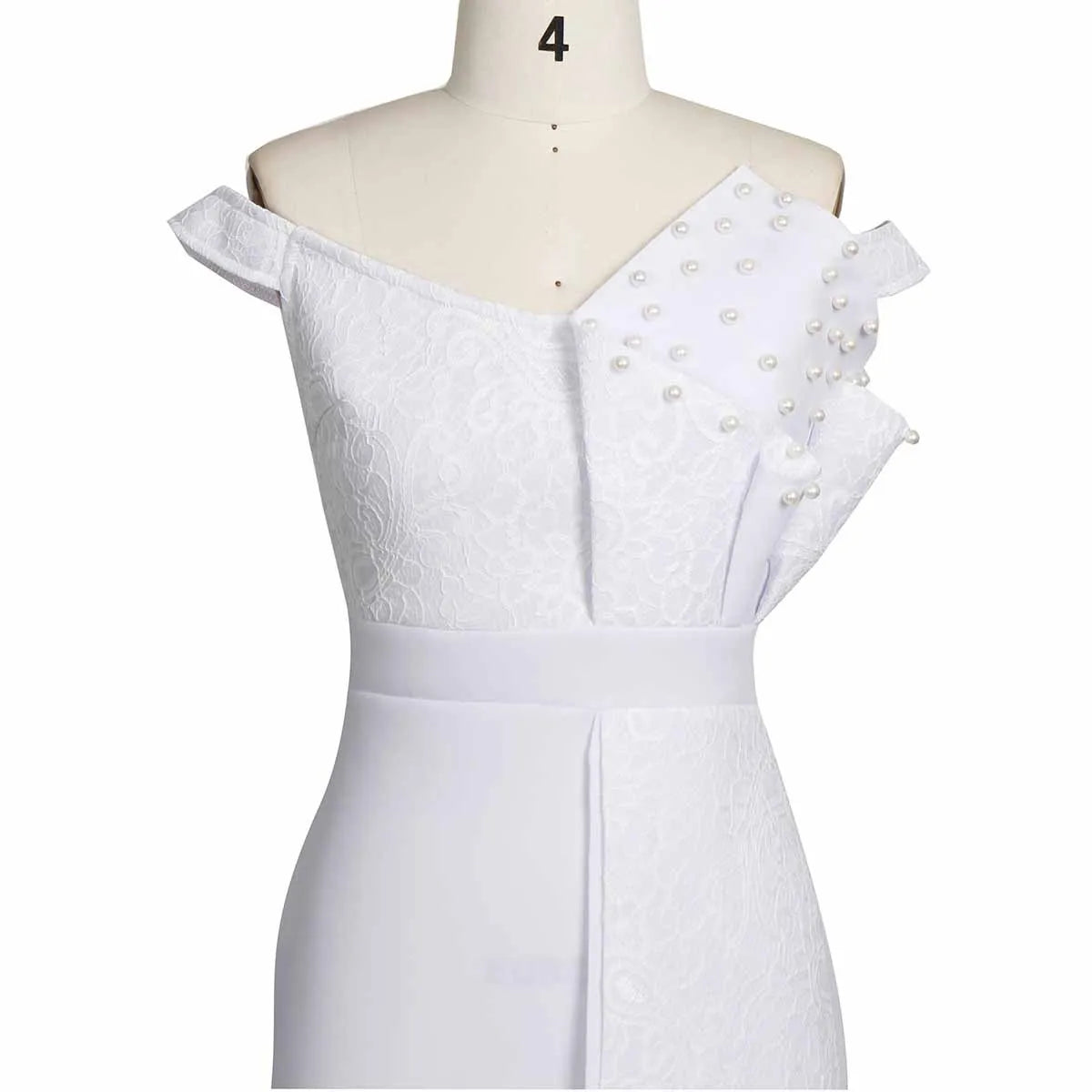 2021 Winter Women Slash Neck Short Sleeve Pearl Dress Sexy Office Lady Africa Evening Night Club Party Long Maxi Dresses GL05143