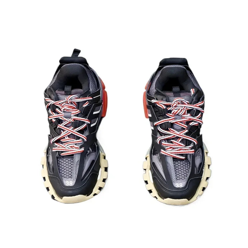 Luxury Design High Quality Calfskin Men's Riveted Board Shoes Casual Fashion Versatile Lacing Flat Bottom Sports Shoes for Man