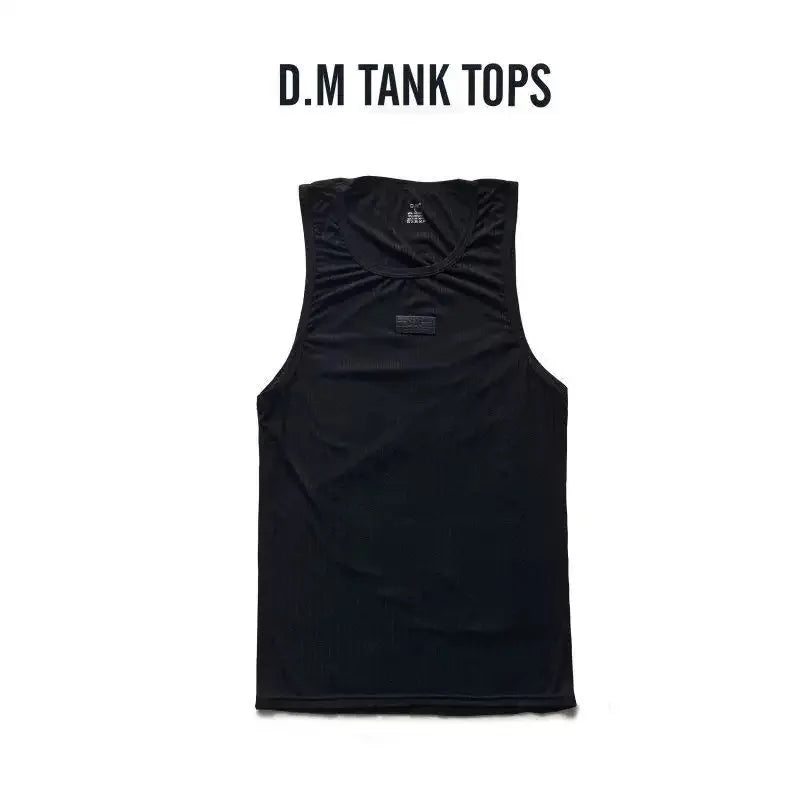 Men's Vest Fashion Trend Sports Breathable Vest Sleeveless Solid Tank Tops