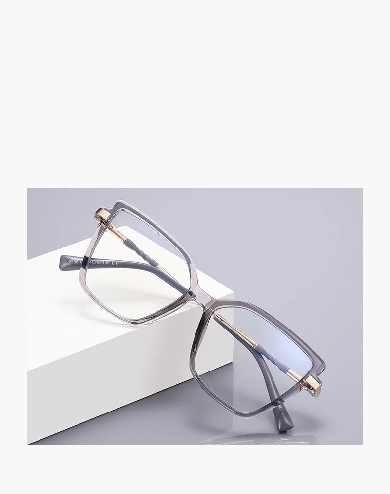 BEMORE Butterfly Anti-Blue Light Customizable Prescription High Quality Woman Reading Computer Eyewear Diopter 0 to +-400