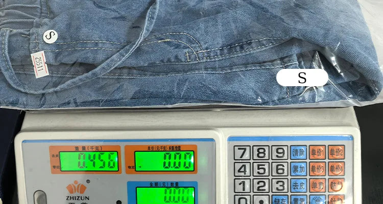 Retro Heavyweight Light Blue Denim High Waist Loose Straight Elastic Waist Wide Leg Pants Women Summer Design Sense Jeans