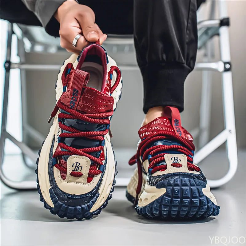 Men's Spring Summer New Fashionable Versatile Thick soled Height Increasing Shoes Casual Comfortable Men's Sports Shoes