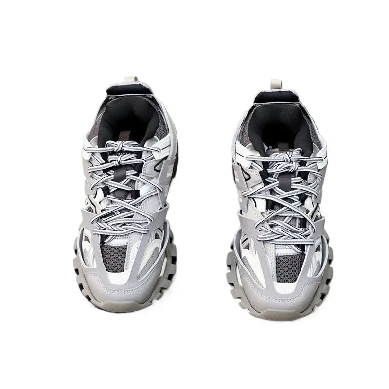 Luxury Design High Quality Calfskin Men's Riveted Board Shoes Casual Fashion Versatile Lacing Flat Bottom Sports Shoes for Man