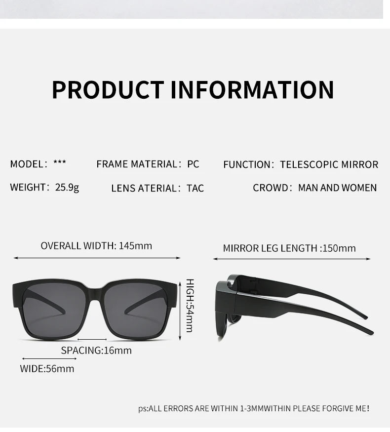 Men Women Polarized Cycling Sunglasses Vintage Outdoor Men Travel Night Vision Driving Goggles Fashion Women Sport Glasses