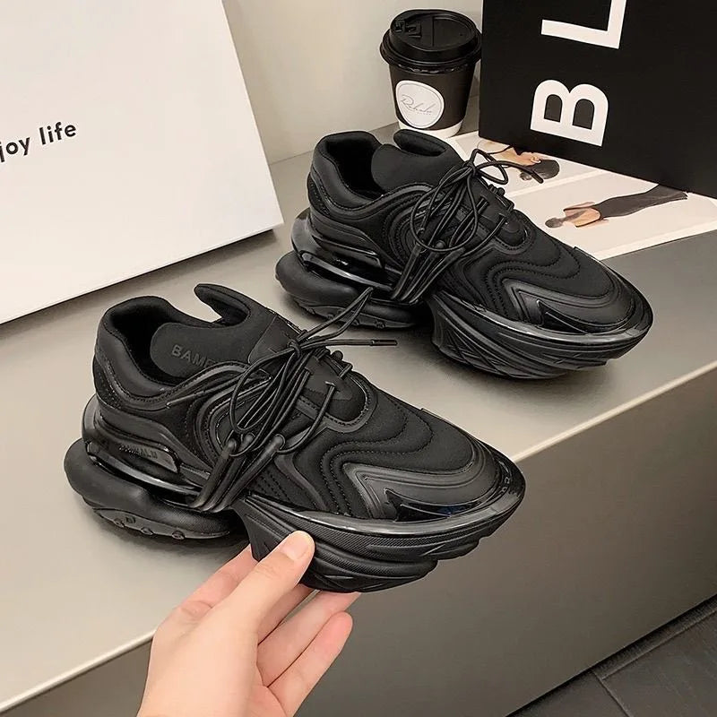 2026 Fashion Height Increase Sport And Leisure Shoe Designer Couples Outdoor Walking Shoe Thick Bottom Sport Shoe