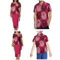 uuuuu New Polynesian Samoa Festival Party Custom Men'S Shirts Family Set Women'S Puletasi Dresses Traditional Ethnic Costumes