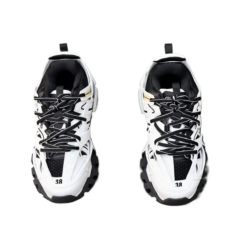 Luxury Design High Quality Calfskin Men's Riveted Board Shoes Casual Fashion Versatile Lacing Flat Bottom Sports Shoes for Man