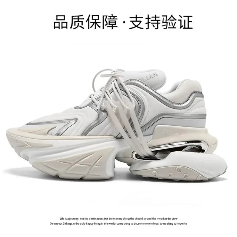 2026 Fashion Height Increase Sport And Leisure Shoe Designer Couples Outdoor Walking Shoe Thick Bottom Sport Shoe