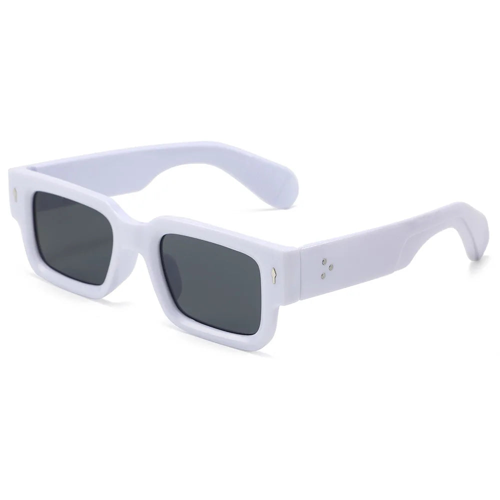 Unisex Retro Square Sunglasses Classic UV Protection Plastic Frame Shades Eyewear Outdoor Travel Driving Sun Glasses UV400