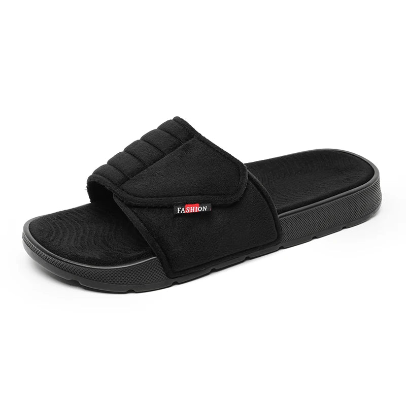 Men's Printed Skateboard Sandals Casual Non-Slip Thick-Soled Slippers Fashionable Summer Beach Indoor and Outdoor Home Shoes