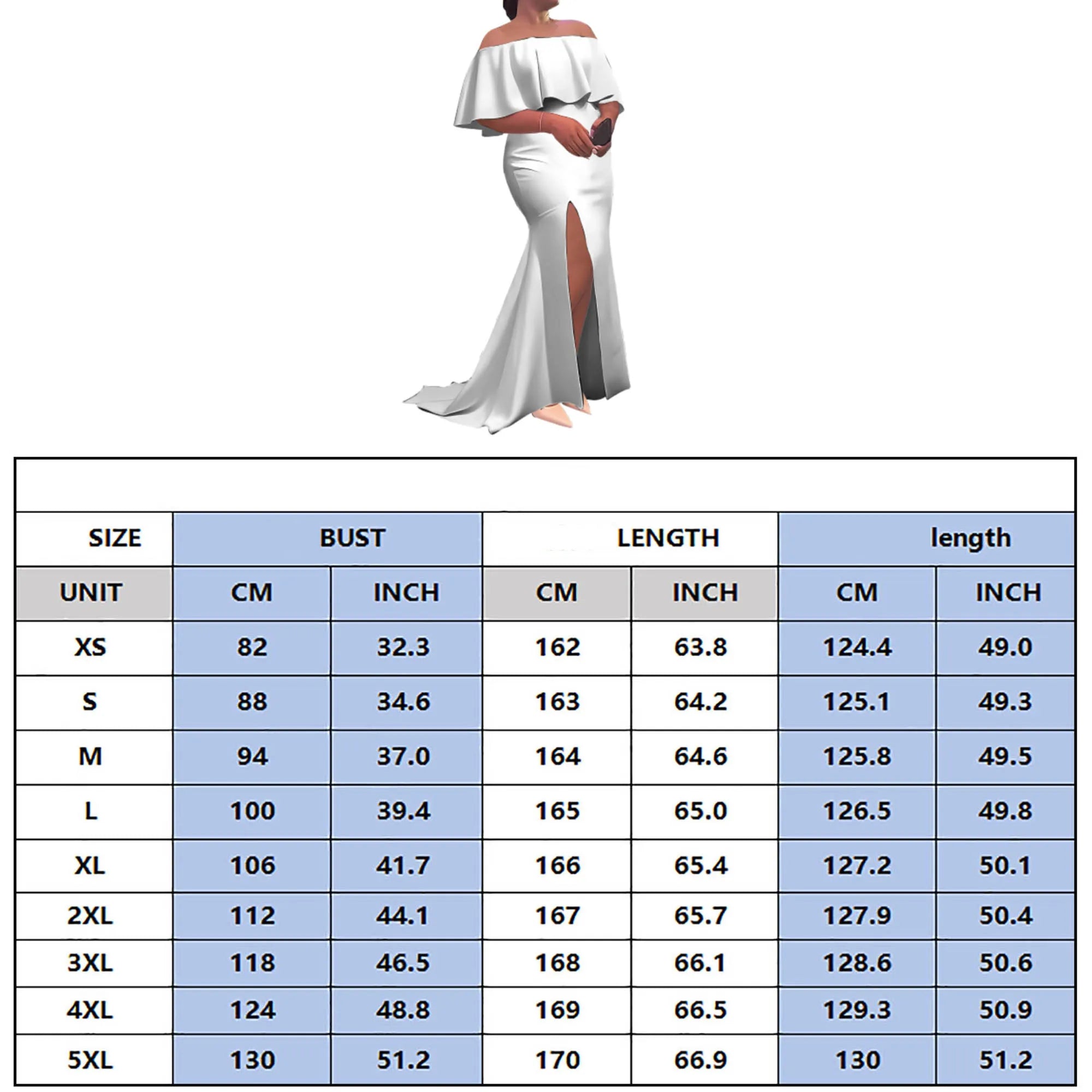 Customized Patterned Soft Fabric Tribal Ethnic Couple'S Outfit Polynesian Women'S Ruffled Collar Floor-Length Dress With Slit