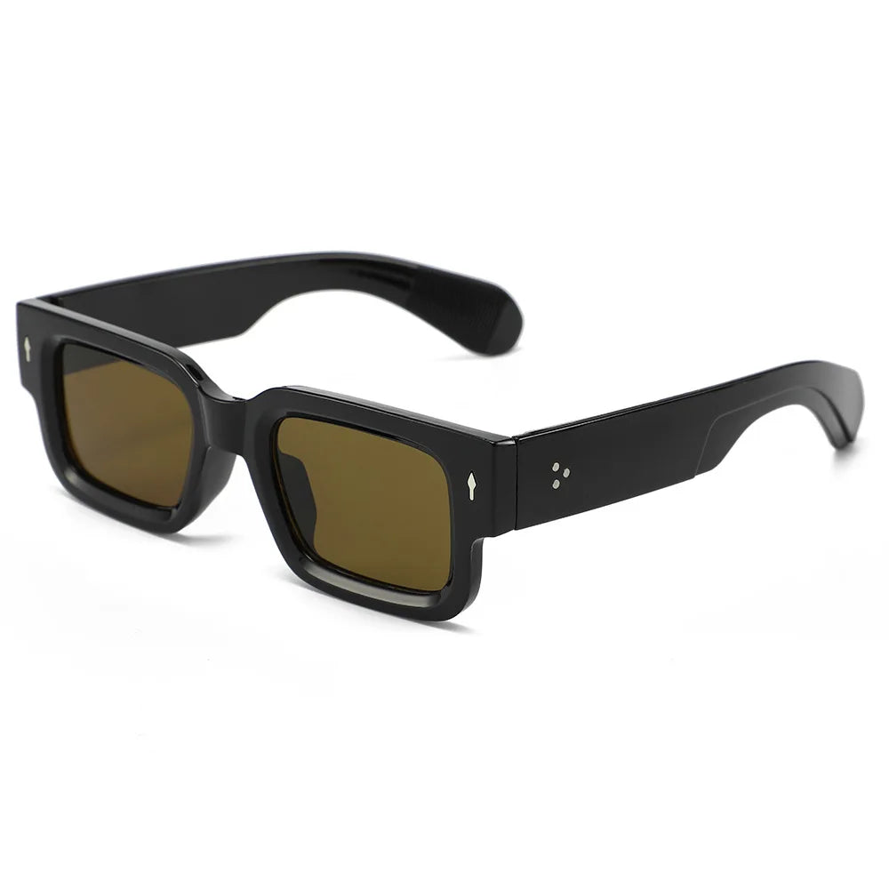 Unisex Retro Square Sunglasses Classic UV Protection Plastic Frame Shades Eyewear Outdoor Travel Driving Sun Glasses UV400