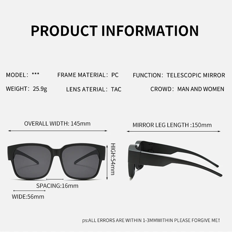 Men Women Polarized Cycling Sunglasses Vintage Outdoor Men Travel Night Vision Driving Goggles Fashion Women Sport Glasses