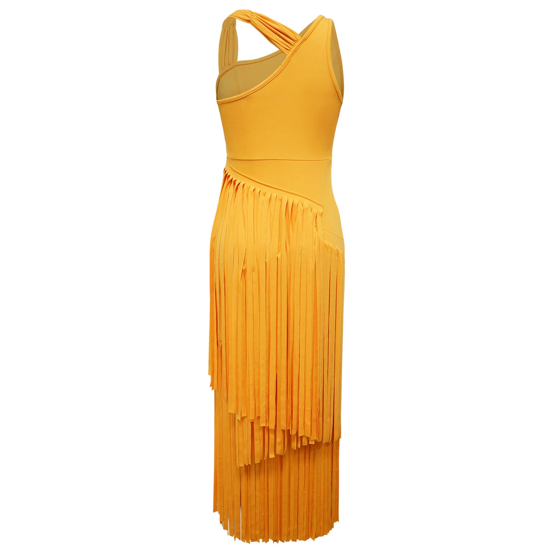Summer Solid Color Tassel Dress for Women Elegant Slim Fit Women's Dress Fashionable Casual Maxi Dress