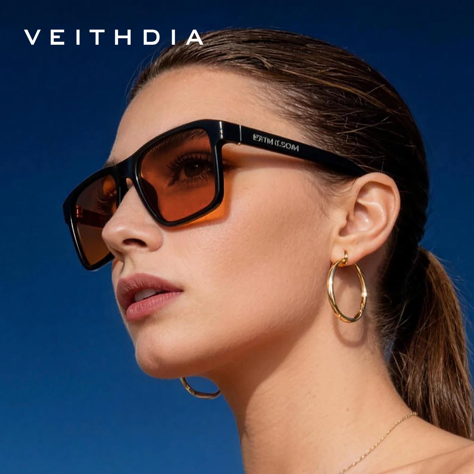 VEITHDIA Polarized UV400 Sunglasses Fashion Photochromic Gradient Mirror Lens Sports Driving Eyeglasses for Men And Women X7919