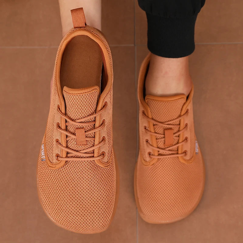 Unique Mesh Sports Shoes Flexible Wide Toe Breathable Minimalist Walking Shoes Outdoor Activities Tennis Foldable Men's Shoes