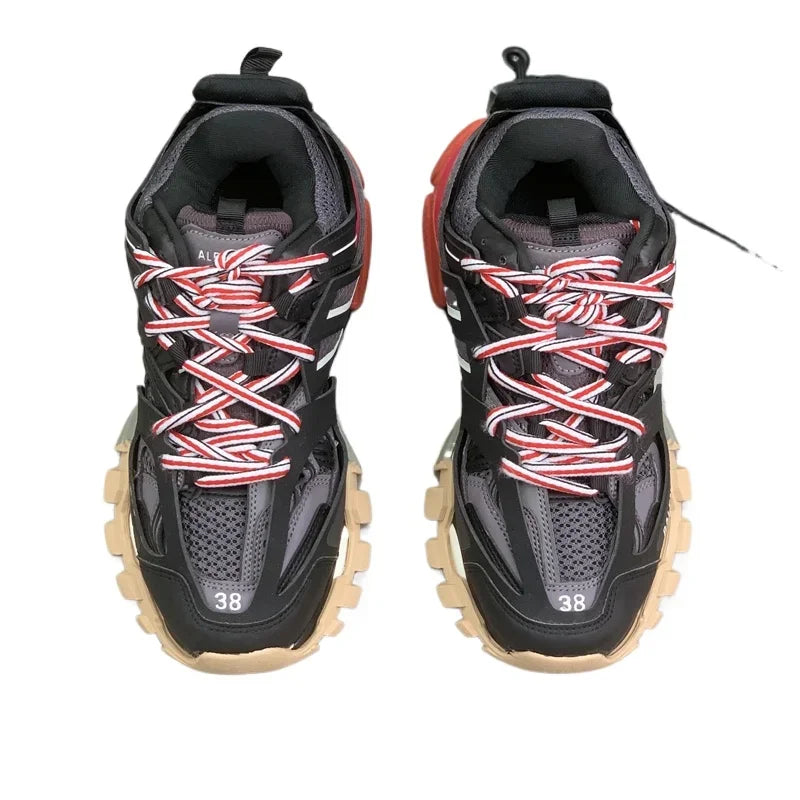 Luxury Design High Quality Calfskin Men's Riveted Board Shoes Casual Fashion Versatile Lacing Flat Bottom Sports Shoes for Man