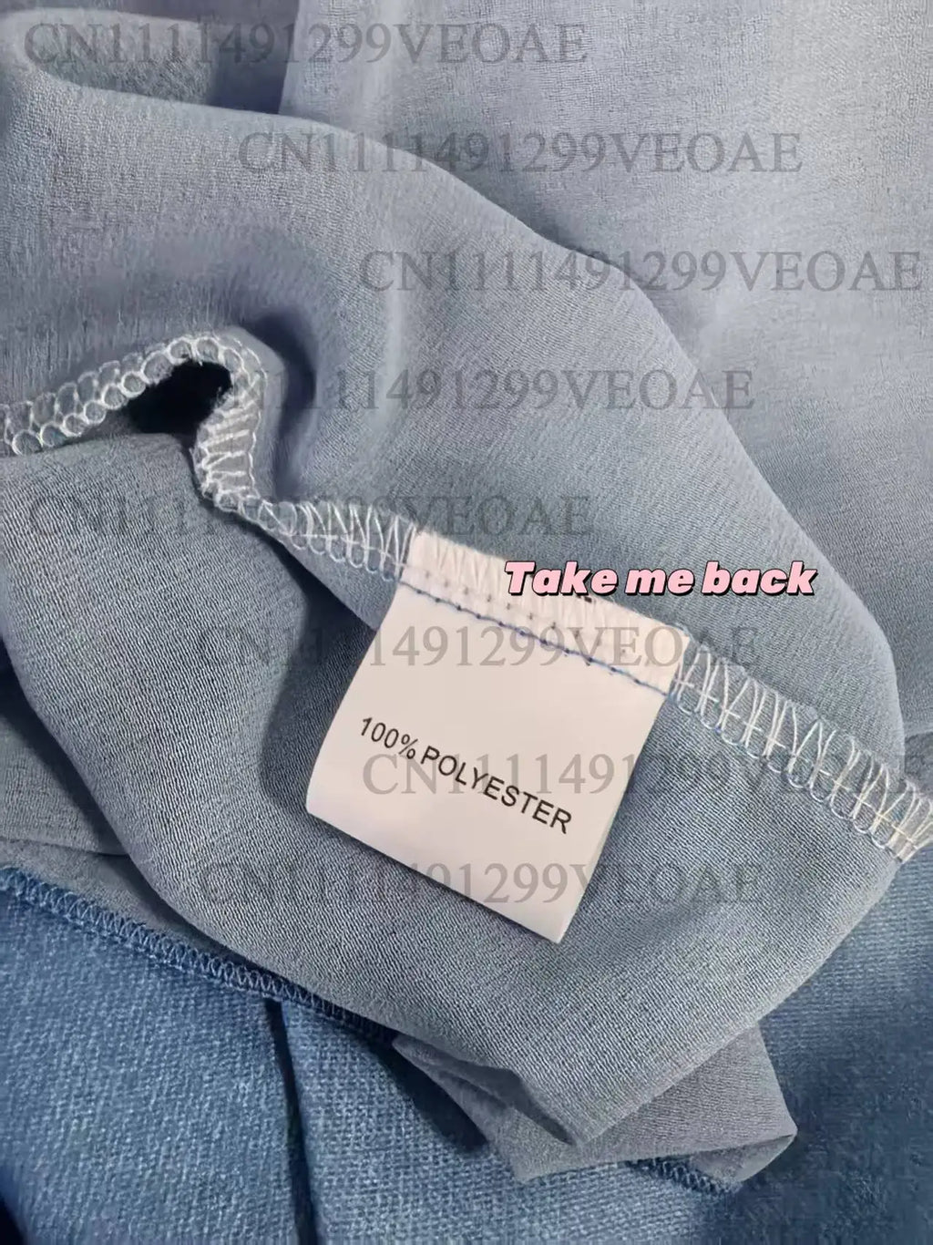 Women's Denim Maxi Dress Mesh Splice Long Sleeve Turn Down Collar Single-breasted Belted Organza Hem Casual Elegant Shirt Dress