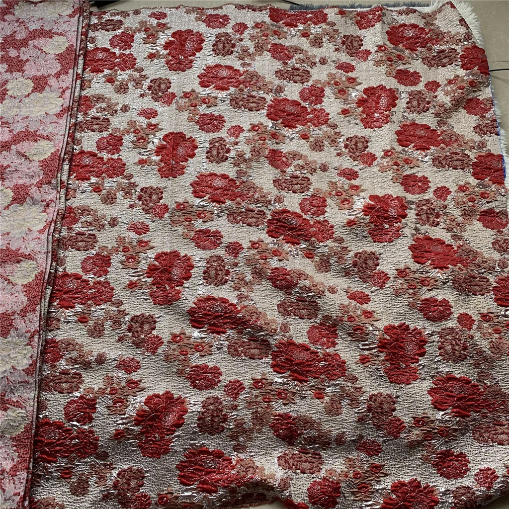 2025High QualityAfrican Nigerian Tulle Lace Fabric Organza Embroidery Guipure Brocade Jacquard Wedding Dresses Party Gowns 5Yard