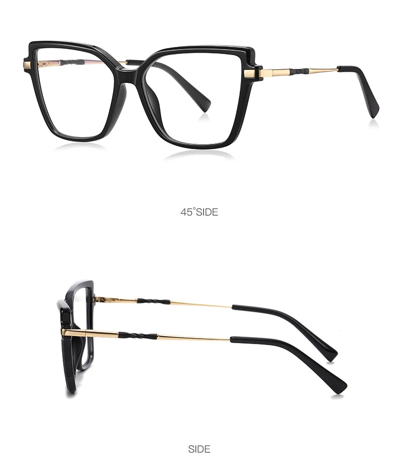 BEMORE Butterfly Anti-Blue Light Customizable Prescription High Quality Woman Reading Computer Eyewear Diopter 0 to +-400