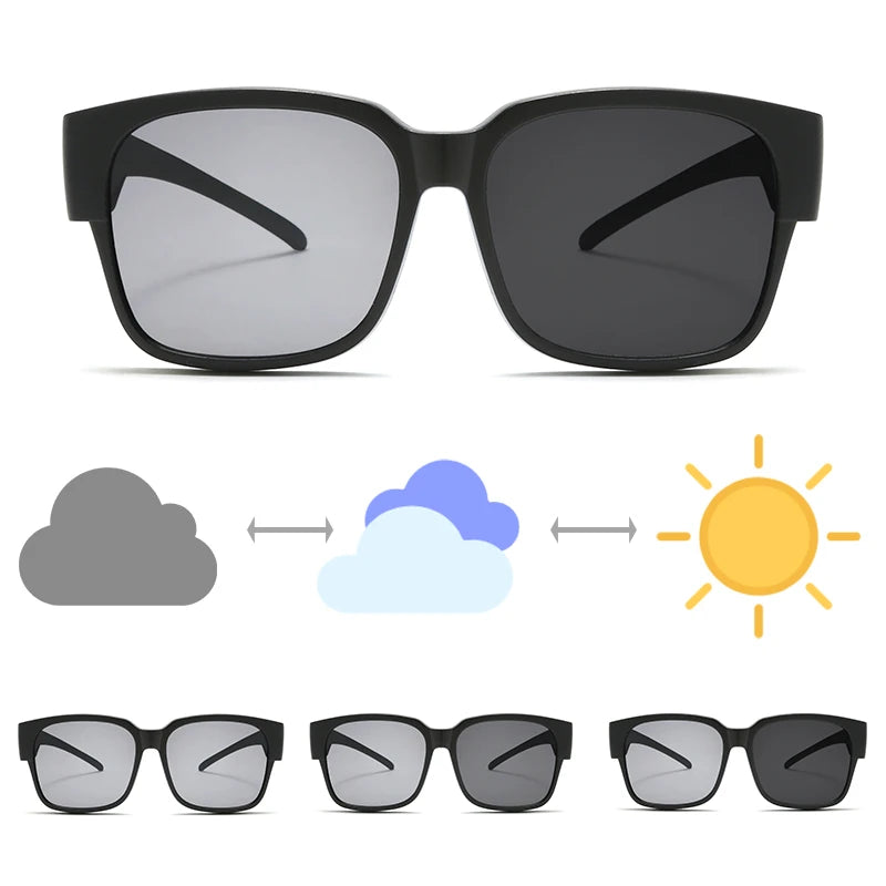Men Women Polarized Cycling Sunglasses Vintage Outdoor Men Travel Night Vision Driving Goggles Fashion Women Sport Glasses