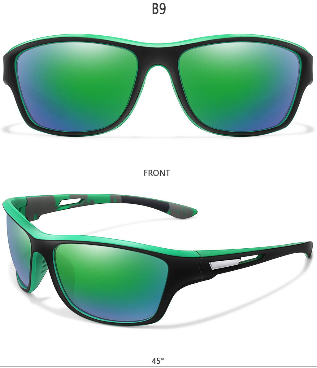 Men's Polarized Fishing Sunglasses Men Women Cycling Driving Hiking Sun Glasses Anti-glare UV400 Eyewear TAC Lens 1 pc