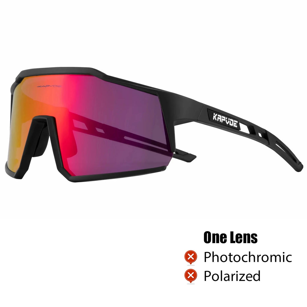 Kapvoe Cycling Glasses Polarized MTB Road Bike Glasses UV400 Protection Sunglasses Ultra Light Sport Eyewear Equipment