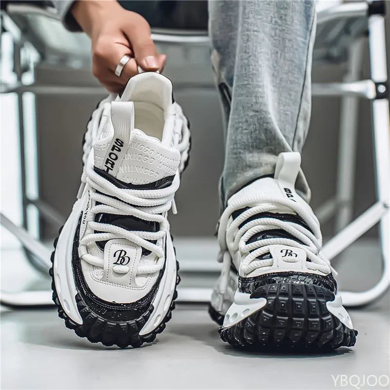 Men's Spring Summer New Fashionable Versatile Thick soled Height Increasing Shoes Casual Comfortable Men's Sports Shoes
